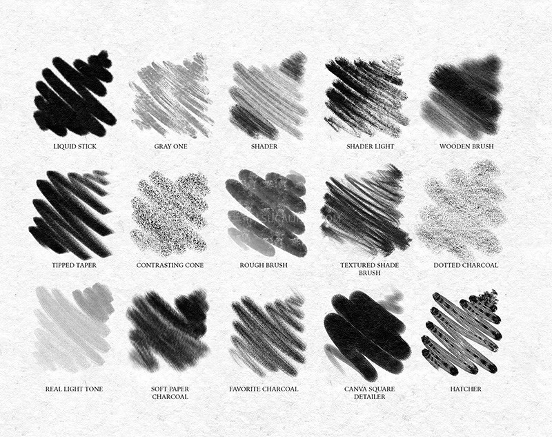 40+Procreate炭笔速写笔刷